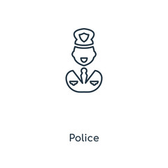 police icon vector
