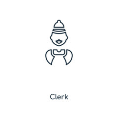 clerk icon vector