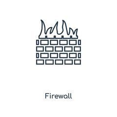 firewall icon vector