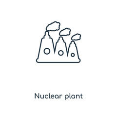 nuclear plant icon vector