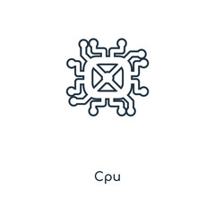 cpu icon vector