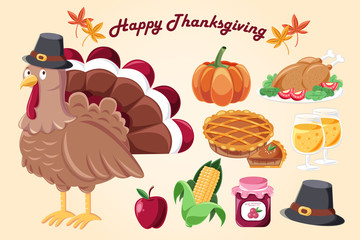 happy thanksgiving concept