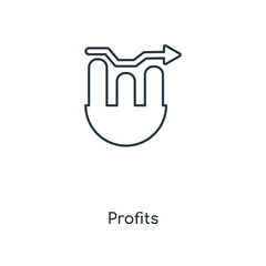 profits icon vector
