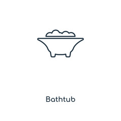 bathtub icon vector