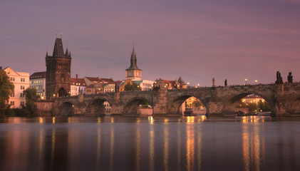 Obraz na płótnie Canvas Charles bridge in Prague, Czech republic