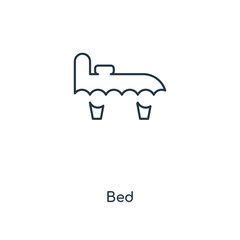 bed icon vector