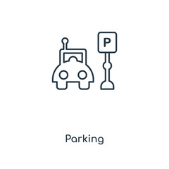 parking icon vector