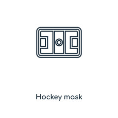 hockey mask icon vector