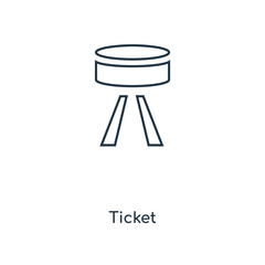 ticket icon vector