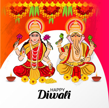 Indian Light Festival of Diwali Celebration.
