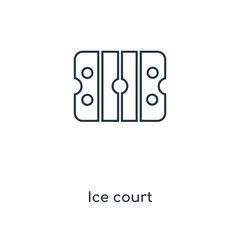 ice court icon vector