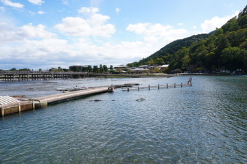 京都嵐山一ノ井堰