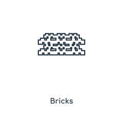 bricks icon vector