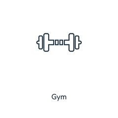 Fototapeta premium gym icon vector