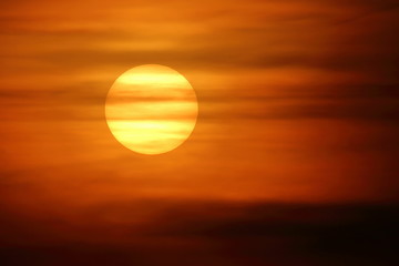 Fototapeta premium Sonne- Solarenergie - Abendrot