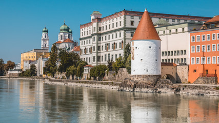 Beautiful view at Passau - Danube - Bavaria - Germany