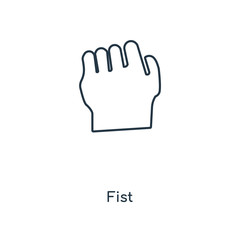fist icon vector