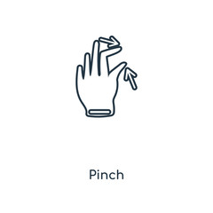pinch icon vector