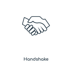 handshake icon vector