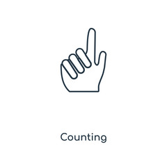 counting icon vector