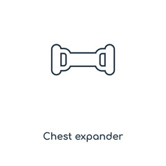 chest expander icon vector