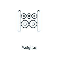 weights icon vector