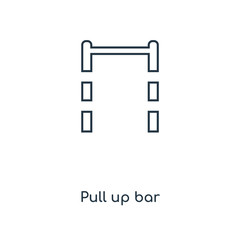 pull up bar icon vector