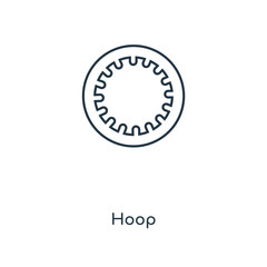 Naklejka premium hoop icon vector