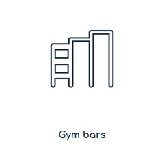 gym bars icon vector