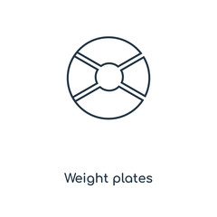 weight plates icon vector