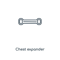 chest expander icon vector