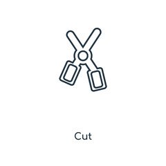 cut icon vector