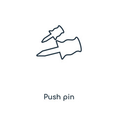 push pin icon vector