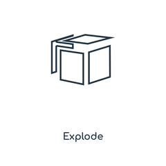 explode icon vector