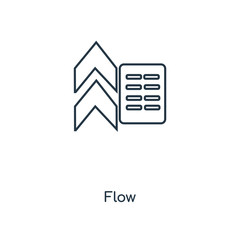 flow icon vector