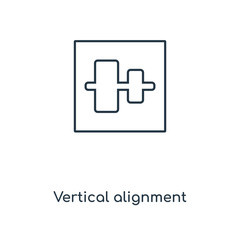 Obraz premium vertical alignment icon vector