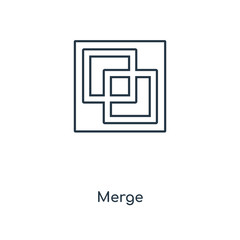 merge icon vector
