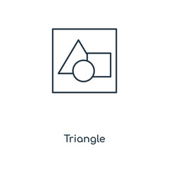 triangle icon vector