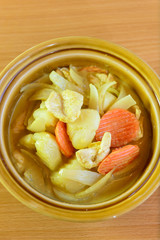 Chicken yellow curry.