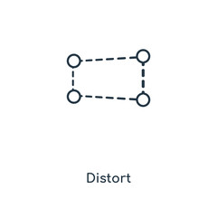 distort icon vector
