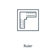 ruler icon vector