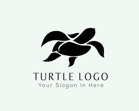deep swimming turtle logo design inspiration