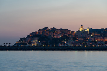 Italian Riviera, Imperia in the evening