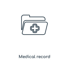 medical record icon vector