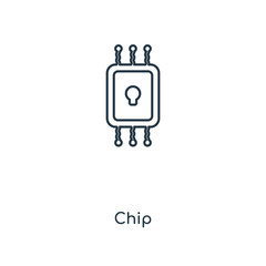 chip icon vector