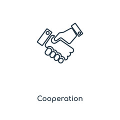 cooperation icon vector