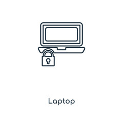 laptop icon vector