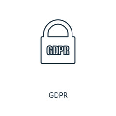 gdpr icon vector