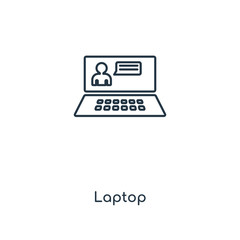 laptop icon vector
