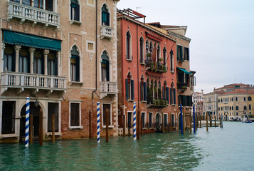 Fototapeta na wymiar Palazzo Erizzo Nani Mocenigo and Palazzo Da Lezze in Venice
